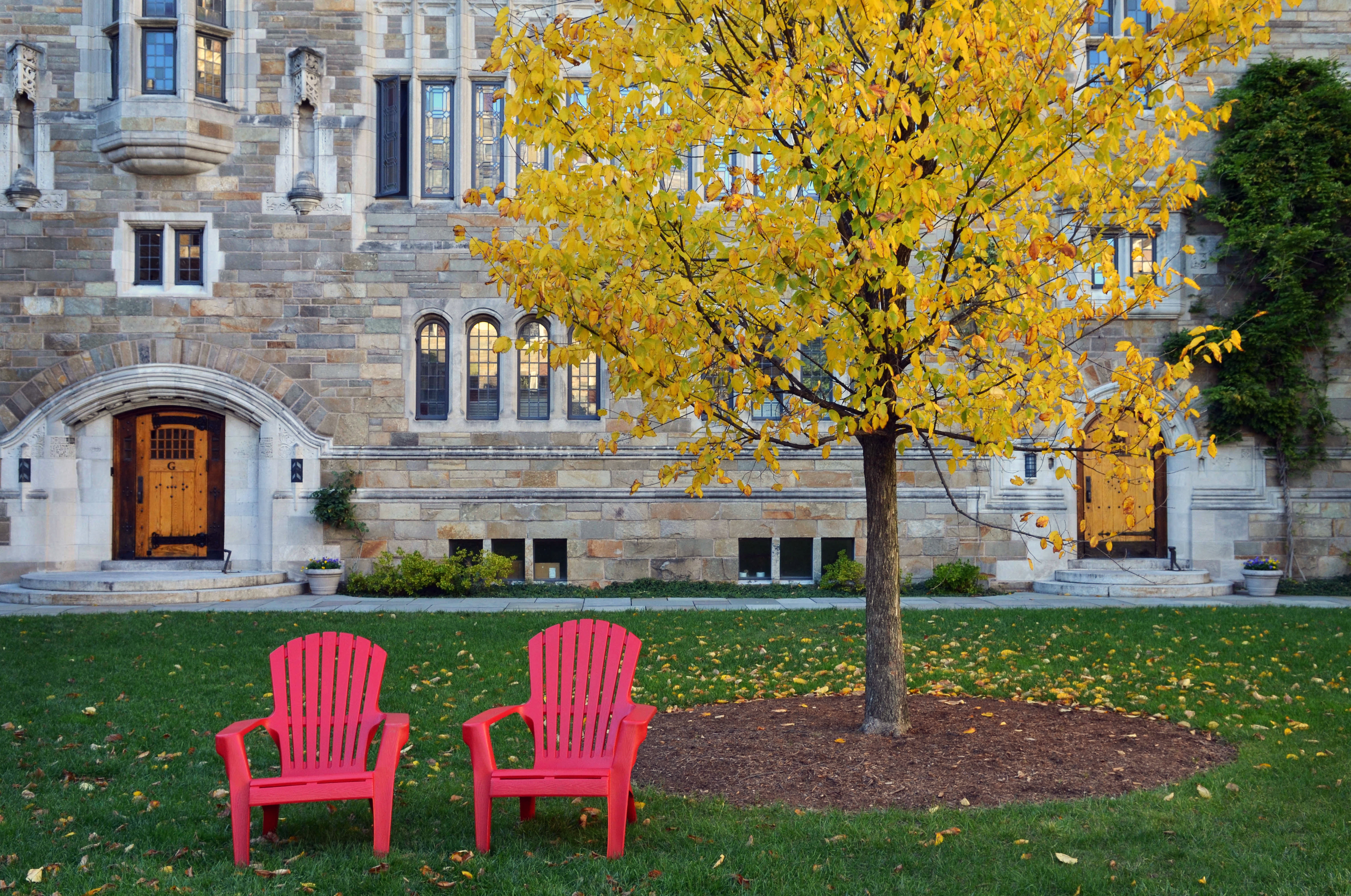 Trumbull College Courtyard