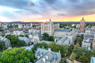 Arial view of Yale University