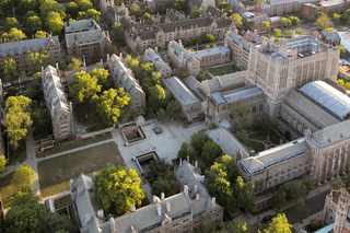Spring on Cross Campus Arial