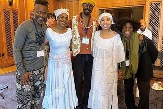 group photo of members from the Mojuba Dance Collective 