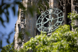 Clock dial Harkness Tower
