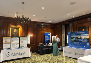 Yale Urology Inaugural Symposium interior, Yale Club table setup