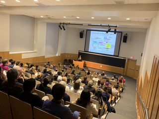 audience sitting in lecture hall at YSM 