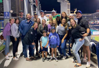 Cheering on the Yard Goats