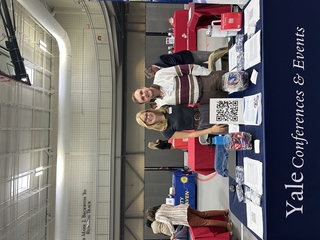 Lily and Joe at Fairfield University's Career Fair